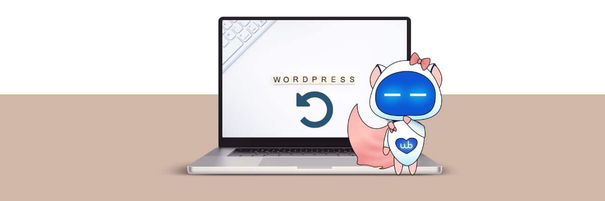 annuler mise à jour wordpress