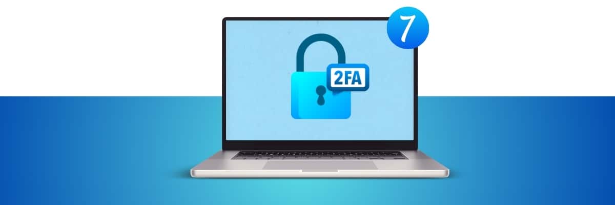 chiffre 7 cadenas 2FA ordinateur