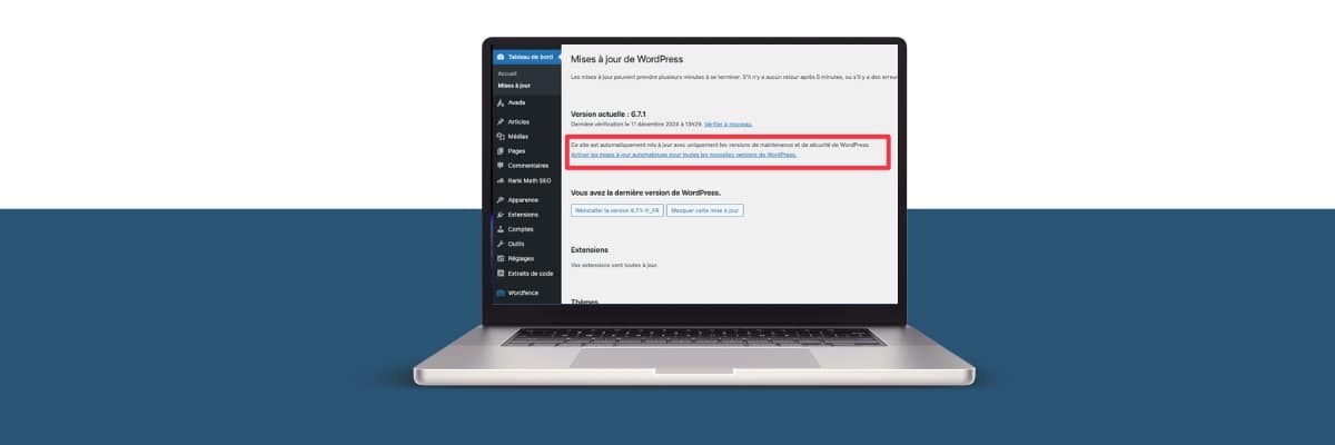 maj auto wordpress