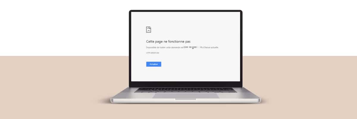 page blanche wordpress