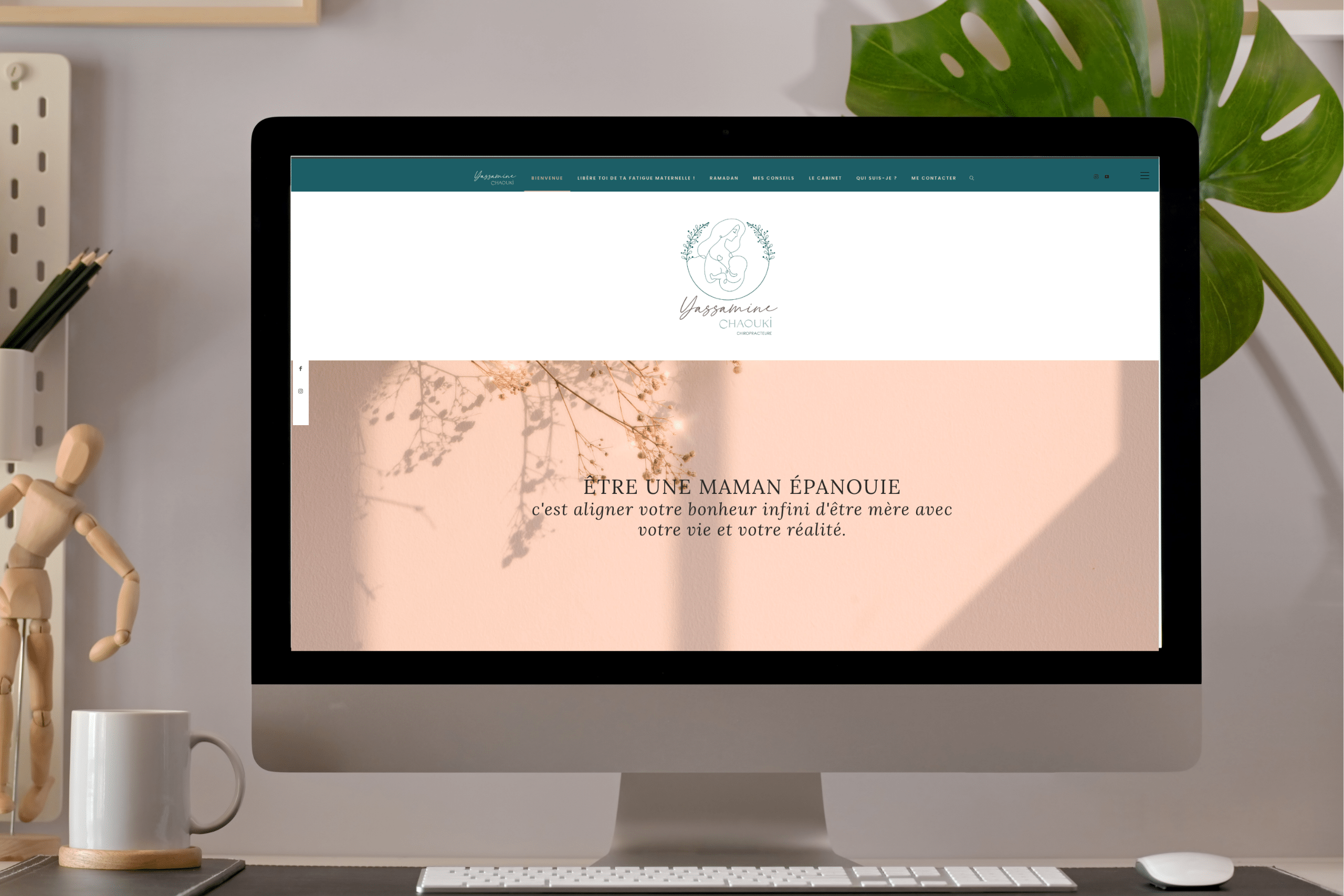 Mes clients : site web exemple sur mon portfolio
