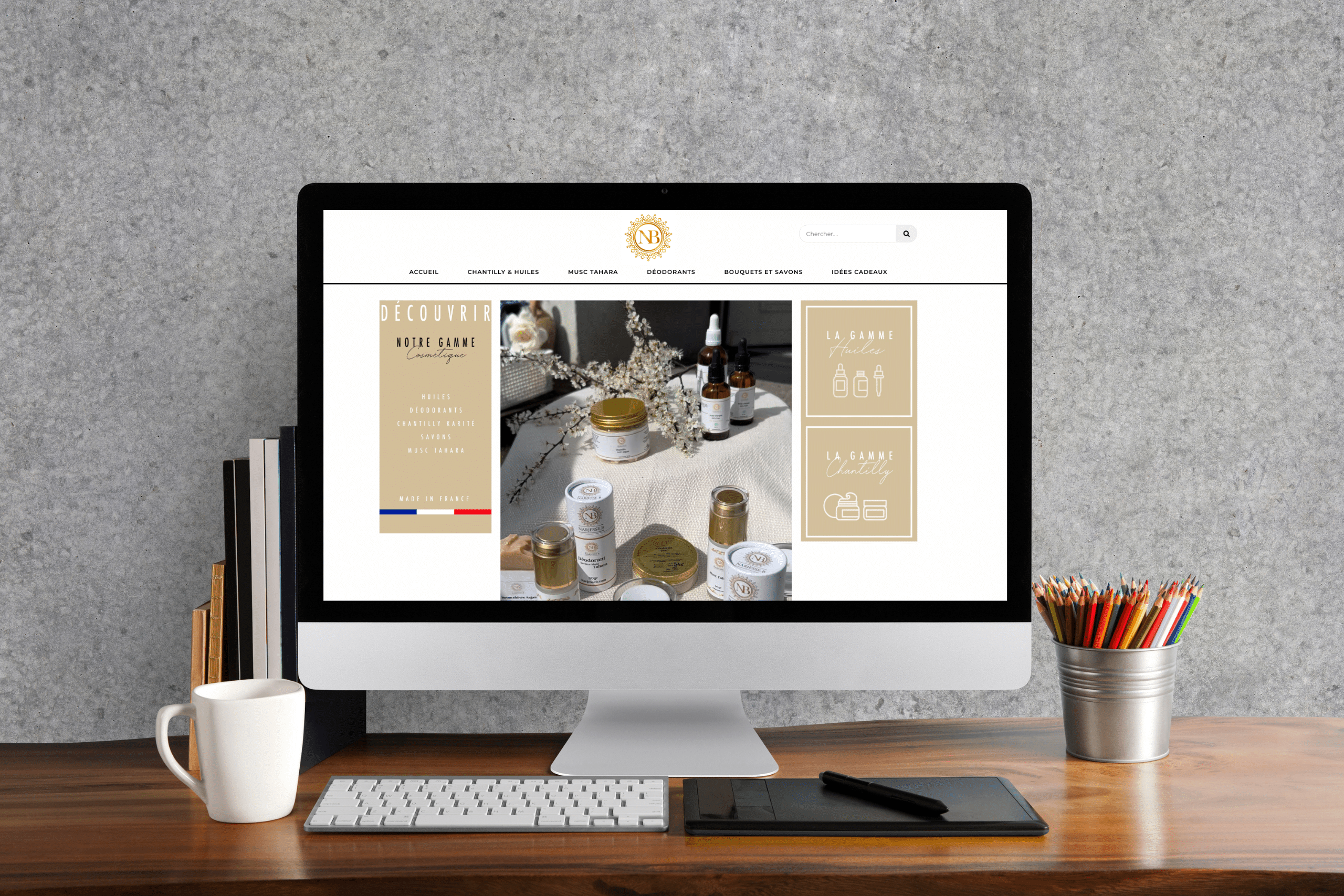 Mes clients : site web exemple sur mon portfolio