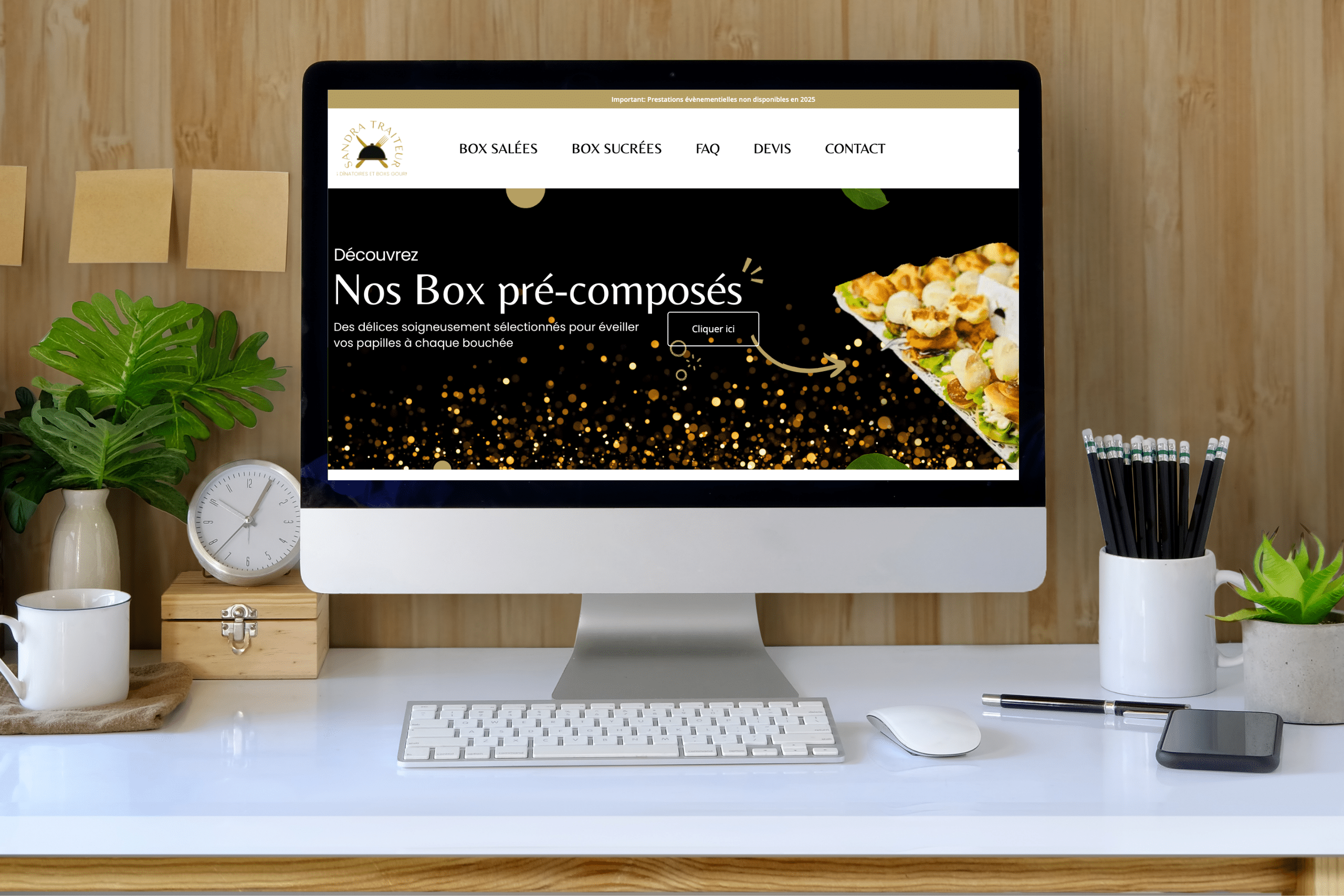 Mes clients : site web exemple sur mon portfolio