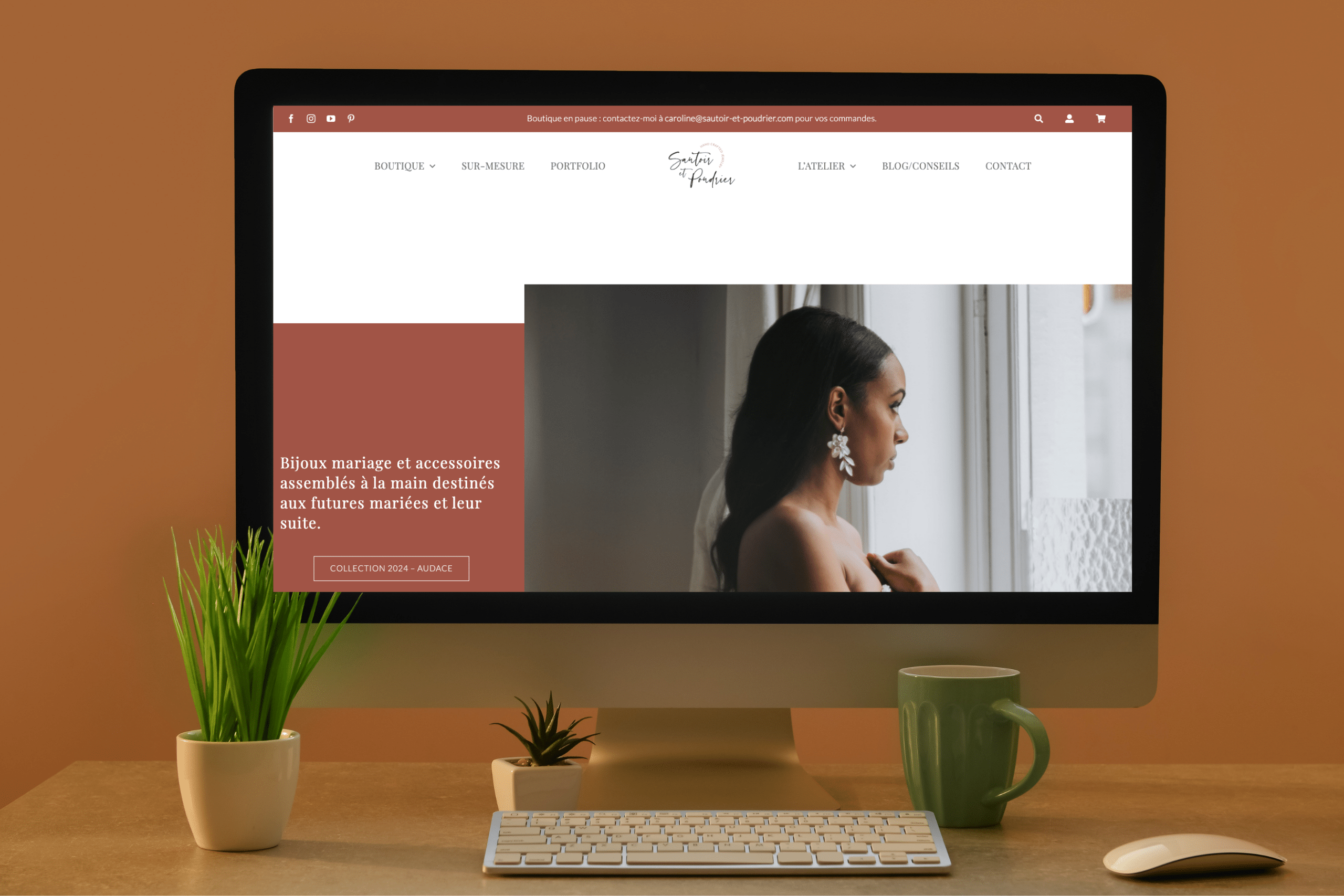 Mes clients : site web exemple sur mon portfolio