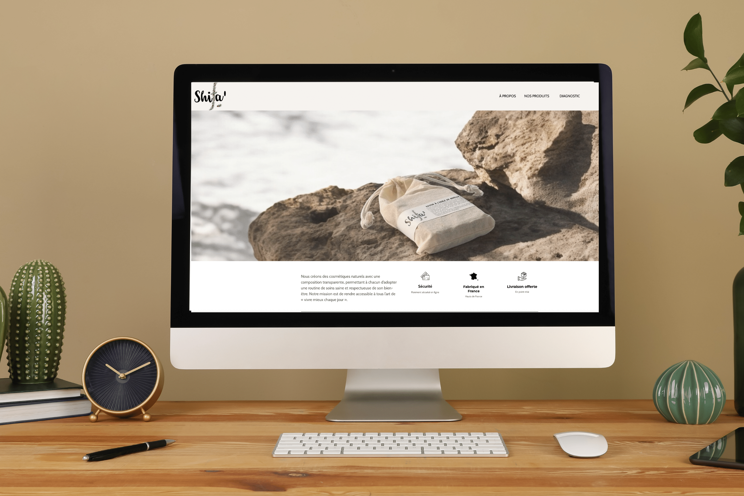 Mes clients : site web exemple sur mon portfolio