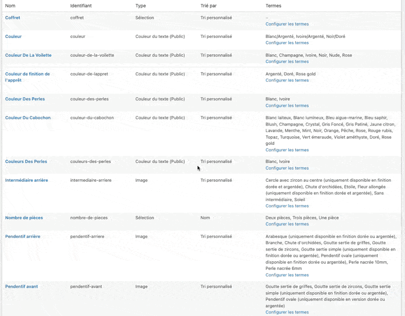 trier-attributs-woocommerce modifier tri attribut