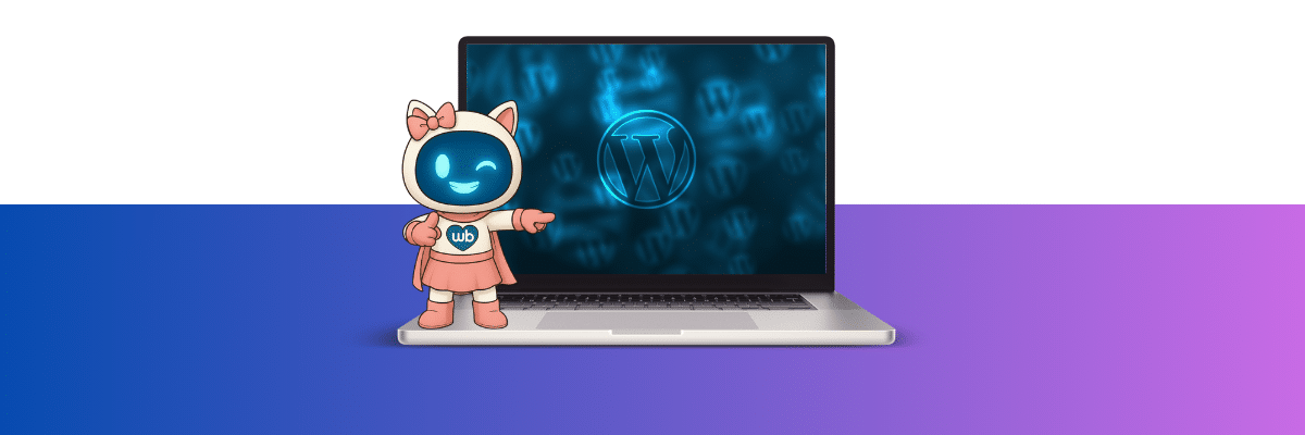 ordinateur logo wordpress mascotte webooste