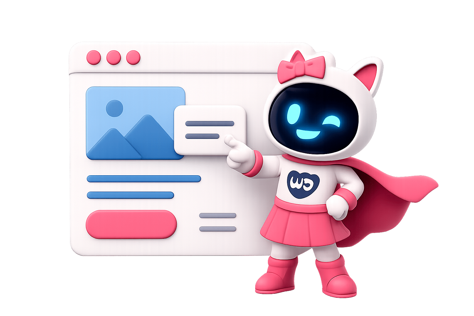 fenetre builder wordpress mascotte webooste