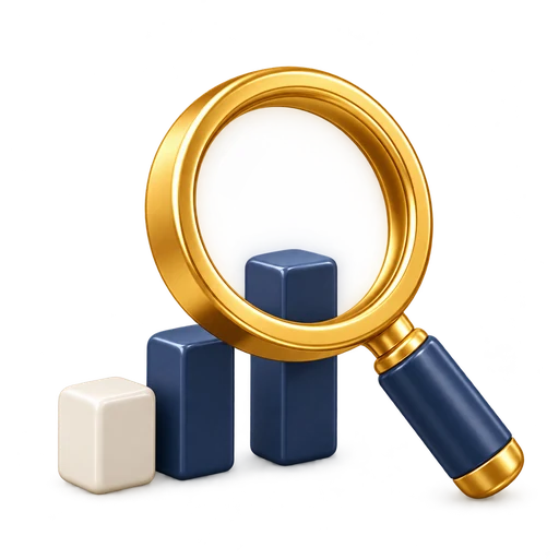 Loupe sur un graphique de trafic